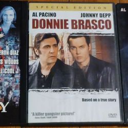 Donnie Brasco 3 DVD Lot Movie Show Heat Pacino Kilmer Depp Any Given Sunday