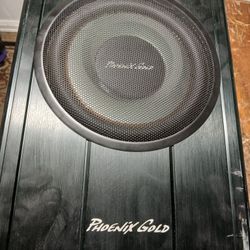 PHOENIX GOLD AMPLIFIED SUBWOOFER WORKING WELL 