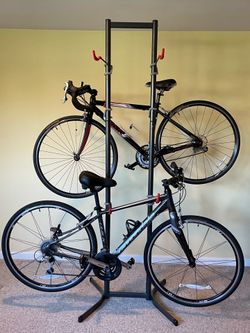 Delta Multi-Bike Indoor Gravity Stand. Easy Assembly and Fully Adjustable Height (82” or 55”)