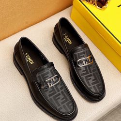 Fendi Men’s Leather Shoes With Box 2026 New 