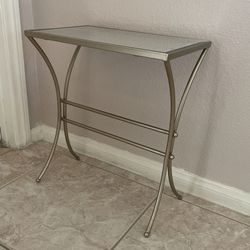 Side Table Mirrored Champagne