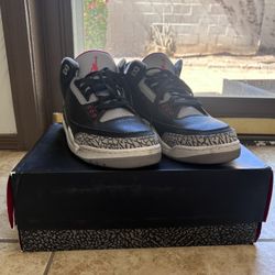 2018 Black Cement 3’s