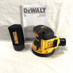Brand New Dewalt XR 20V Brushless Orbital Palm Sander With Sawdust Bag. Retails For $169 for tool only