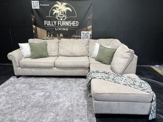 Sectional/couch/sofa,Beige, Ashley Furniture, Pickup Tampa, Delivery Ava