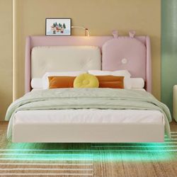 Base De Cama Full  Con Estación De Carga 