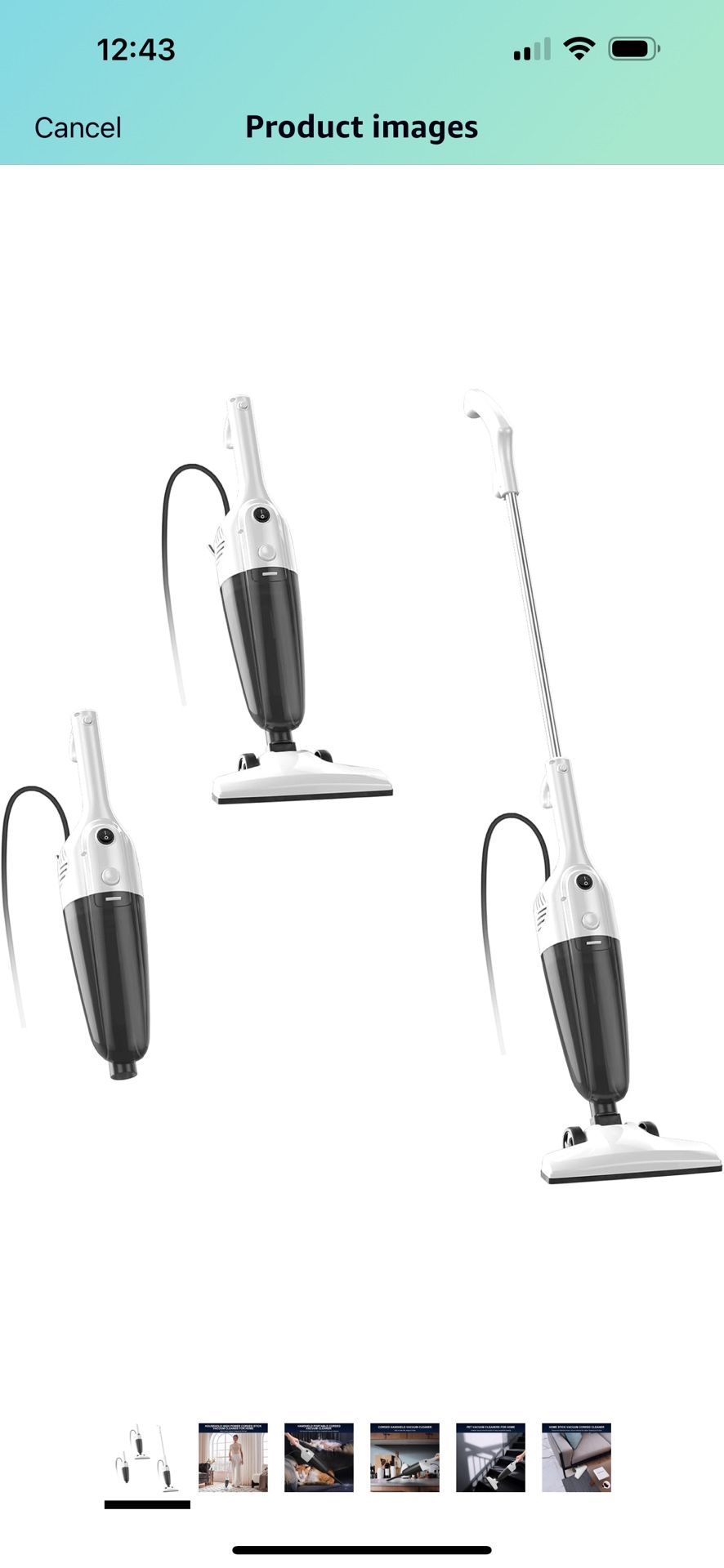 Vacuum Cleaners for Home - Corded Stick Vacuum Cleaner, High Power Suction Vac for Pet Hair Carpet Hardwood Floor, Household Hand Lightweight Handheld