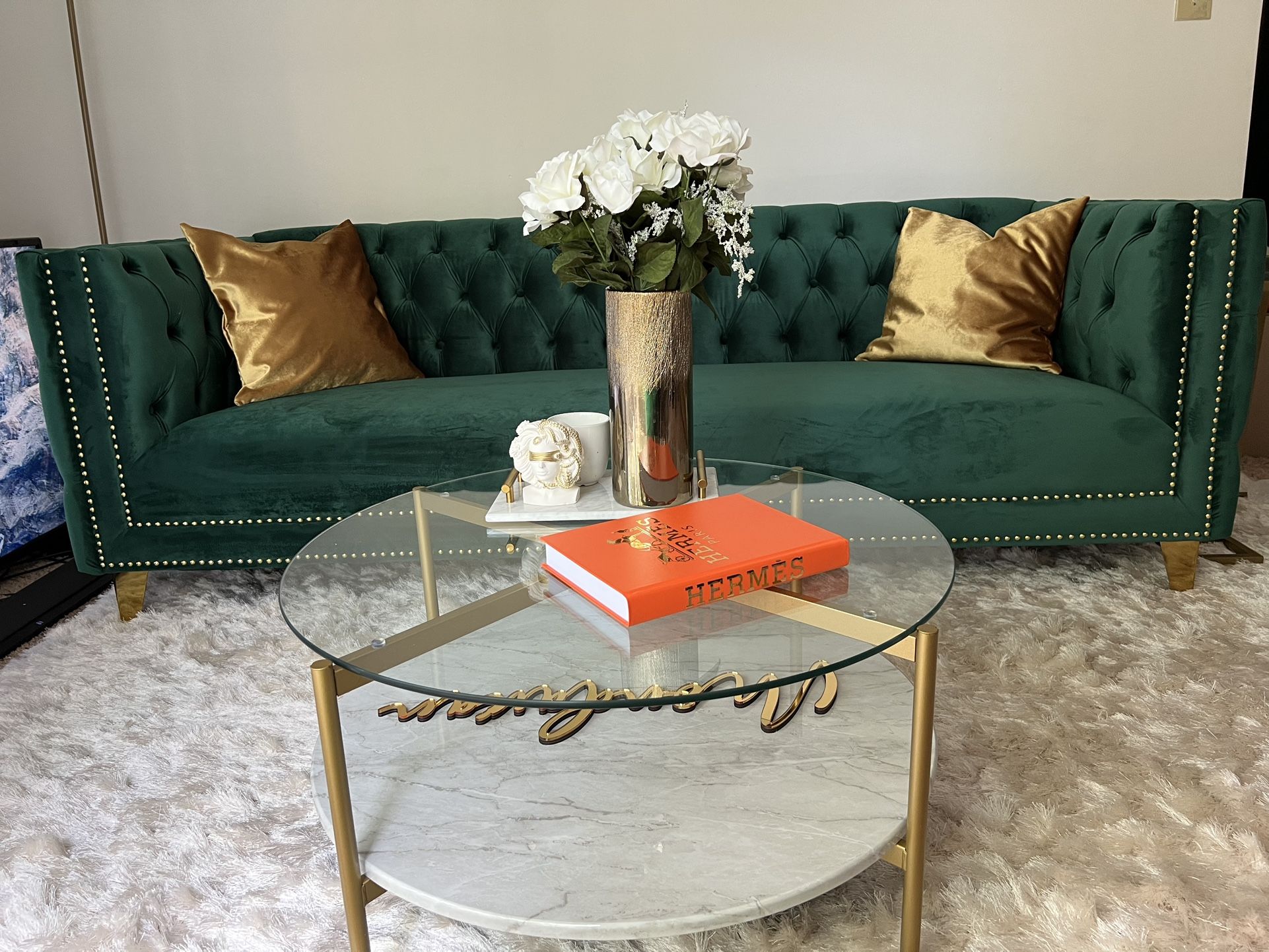 Round Glass Coffee Table