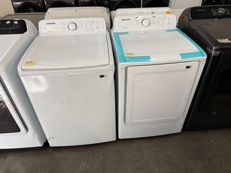 Samsung White Washer + Electric Dryer Set - 408 / 400