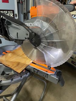 Rigid 15 amp corded 12 in. Dual Bevel Sliding Miter Saw