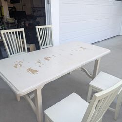 Birch Wood Kitchen Table