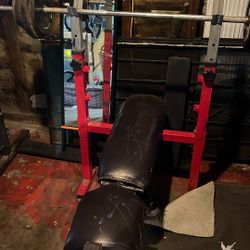 Bench With Weights 100