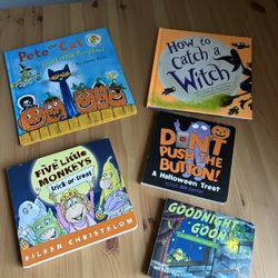 Children’s Halloween Book Lot Picture Books Pete Cat Great For Home or Classroom