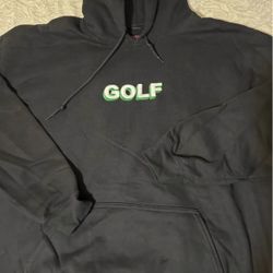 Golf Wang 3D Logo Chromakopia Green Hoodie Black XL