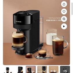 Nespresso Vertuo Pop by De'Longhi Coffee and Espresso Maker with Coffee Tasting Set, Black