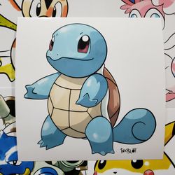 Squirtle Pokemon Art Print