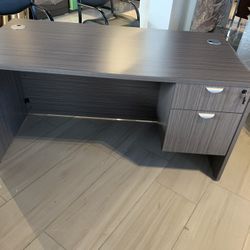 Desk 30”x60”Gray With Drawers New! Sale!!