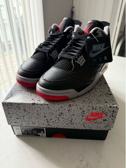 Air Jordan 4 Bred Reimagined Size 10 DS 100% Authentic