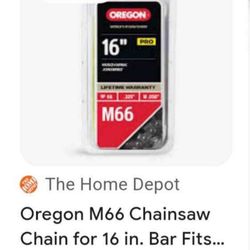 M66 Chainsaw Chain for 16 in. Bar Fits Echo, Husqvarna and Jonsered, Craftsman, Makita and others