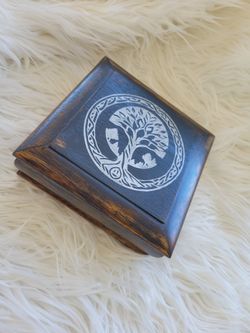 Refinished Nordic Jewelry Box