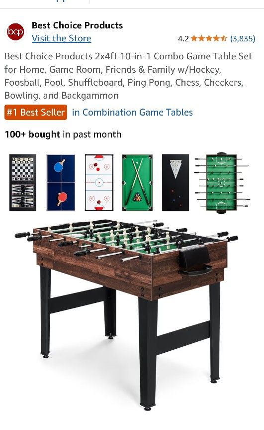 Mini Multi Game Foosball Table
