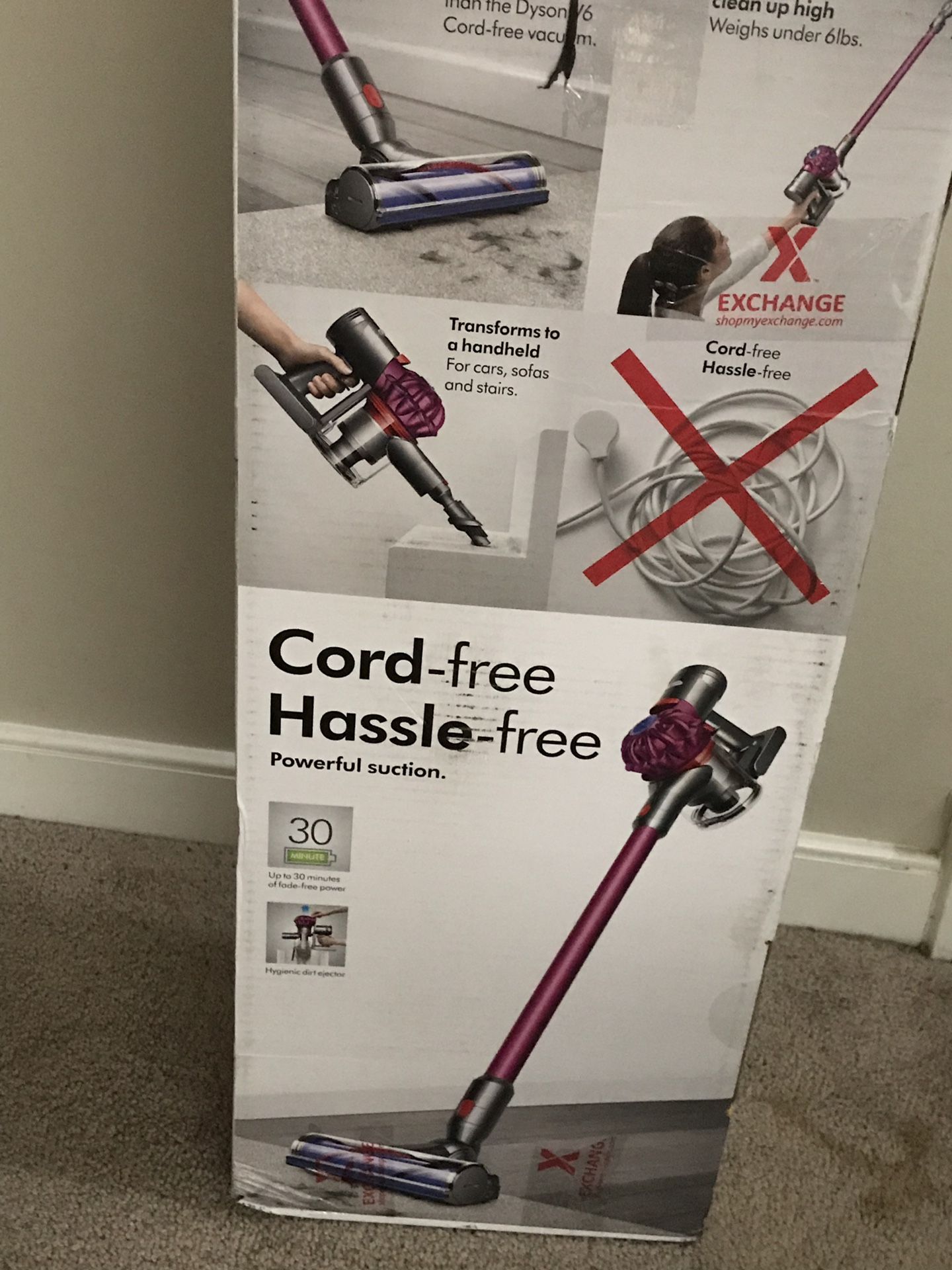 DYSON V7 MOTÖRHEAD VACUUM cord free and hassle free powerful suction