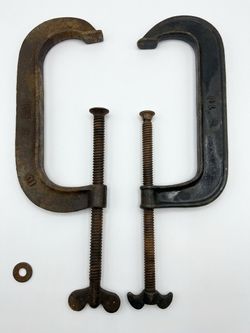 Pair of Heavy Duty C-Clamps Size 10