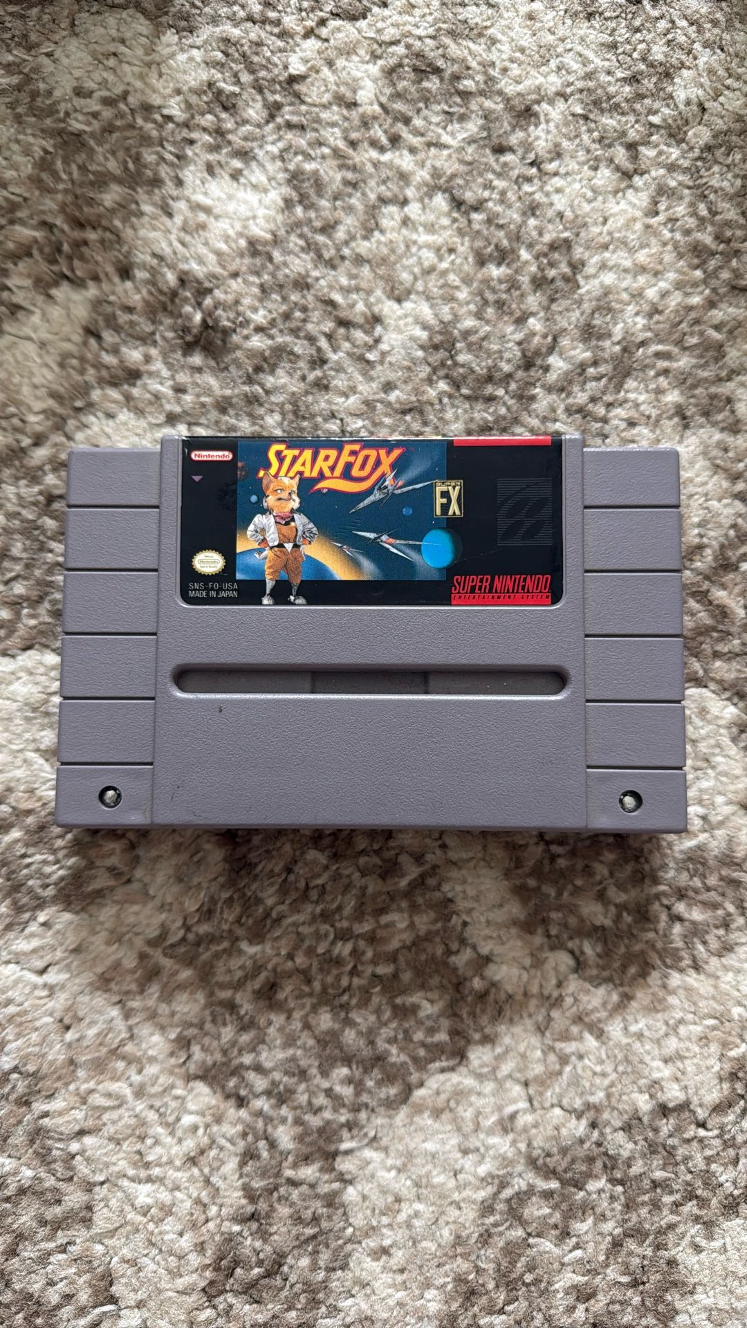 Starfox For Super Nintendo