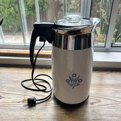 10 Cup Vintage Corning Ware Percolator