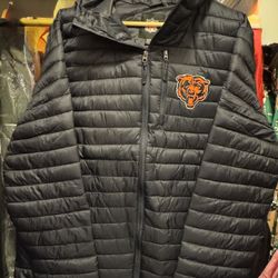 New G-III Chicago Bears Lightweight Hooded Blue Men’s Jacket XL 
