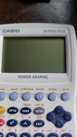 Casio 9750g plus power graphic calculator