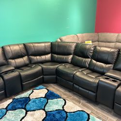 Madrid Reclining Sectional $1299 With Easy Finance 