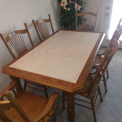 6 Chair Table Set 