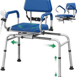 Sliding Shower Chair Tub Transfer Bench for Bathtub