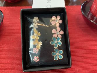 Spring Enamel painted earrings set
