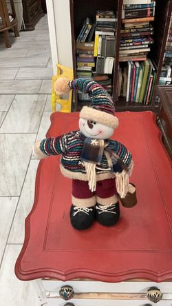 Decorative Snowman Plush Figure