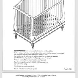 Convetable  Baby Crib