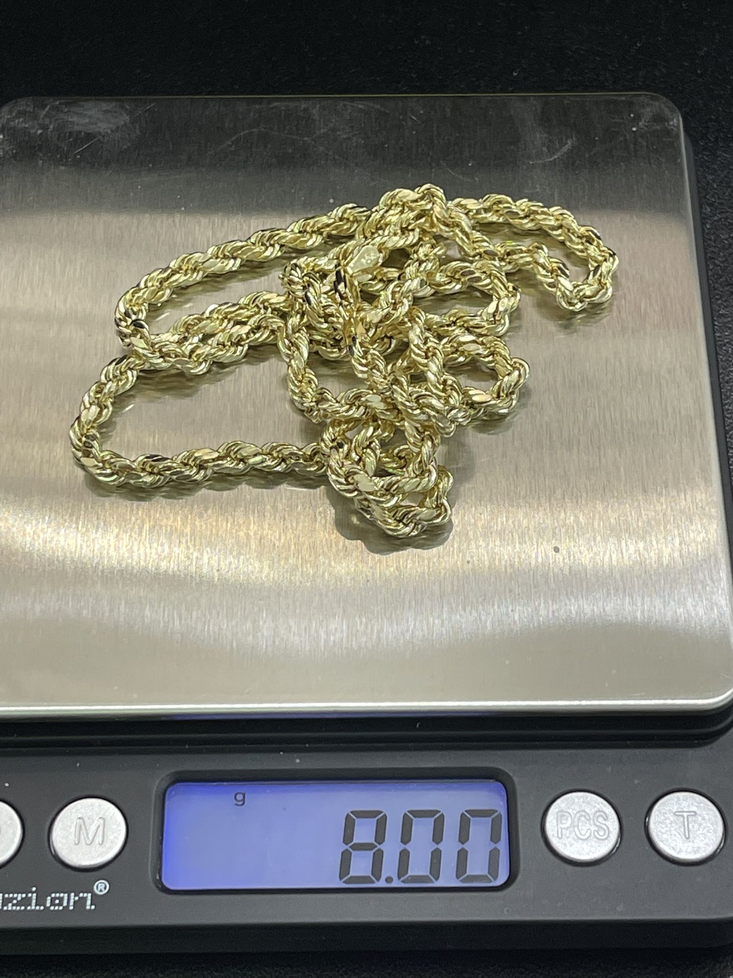 10k Gold Rope Chain 4mm