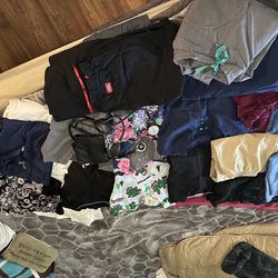 Woman’s scrubs/stethoscope