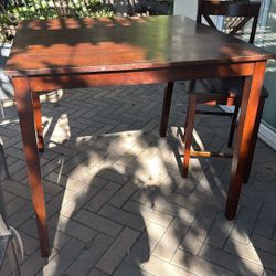 Used High Table With 3 Chairs
