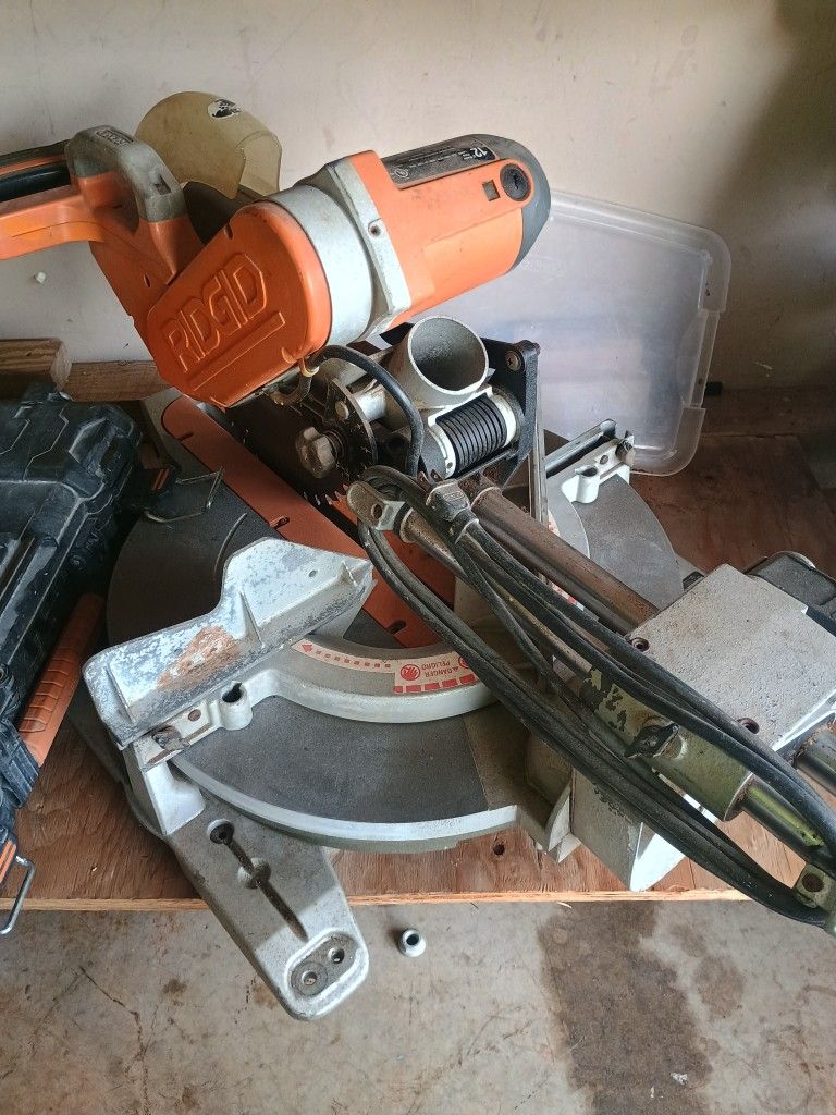 Ridgid 12 In Dual Bev Chop Saw