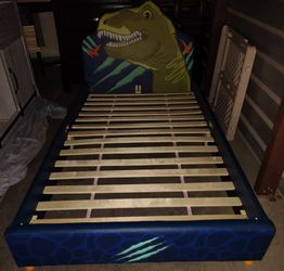 Dinosaur Upholstered Twin Bed