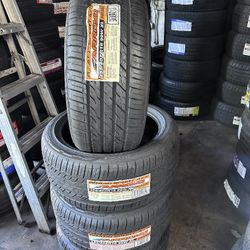 SET OF FOUR BRAND NEW TIRES 255/40/18 ARROYO GRANDSPORT A/S INCLUDING MOUNT AND BALANCE , ASK ME FOR SIZE AND BRAND 