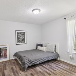 Full Bed, Frame, Mattress And Foam