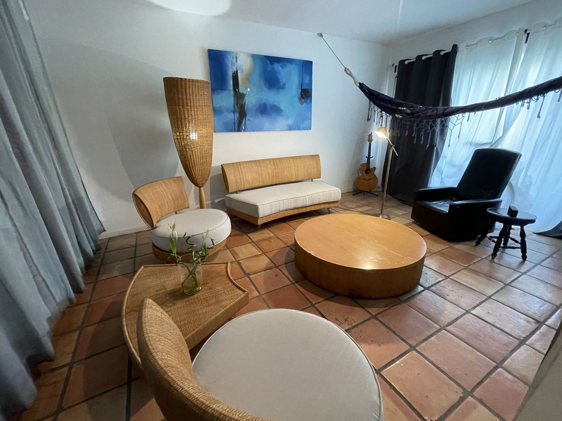 Pierantonio Bonacina Rattan Living Room Set