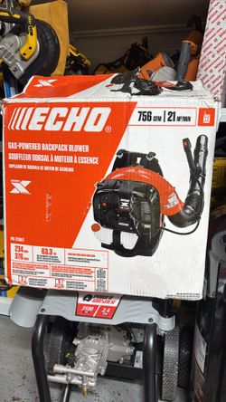 ECHO 234 MPH 756 CFM 63.3cc Gas 2-Stroke X Series Backpack Lea Blower with Tube Throttle PB-77OT