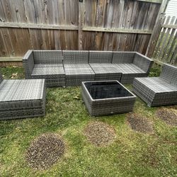 Outsunny 7-Piece Patio Outdoor  Conversation Set