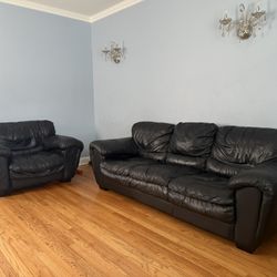 Leather Couch Set