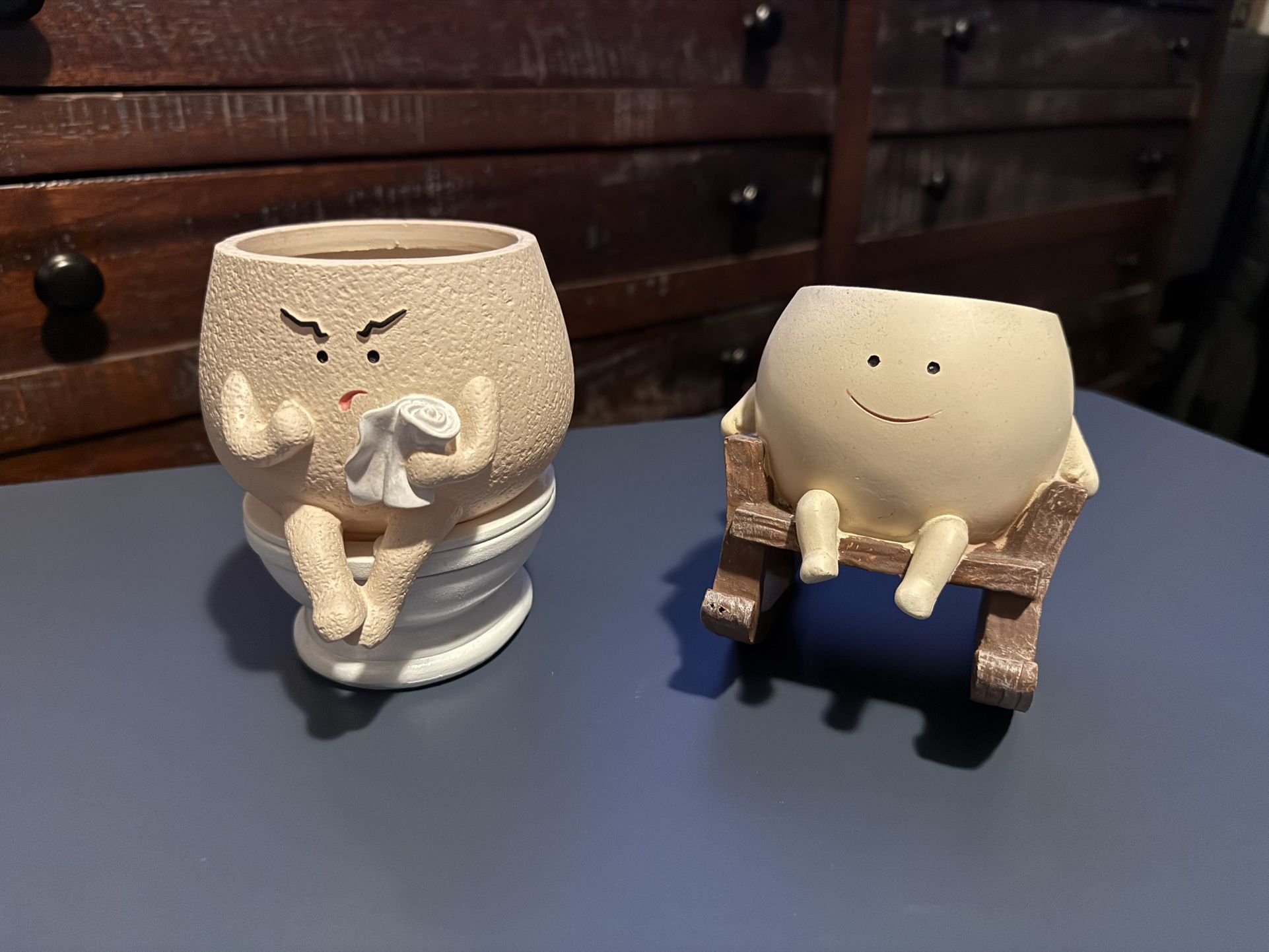 Funny Face Planter Pots