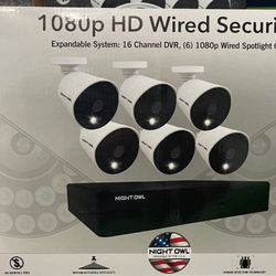 Brand New 6 Camera System W 16Ch DVR 1TB Hard Drive