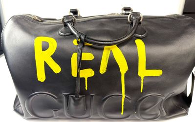 Gucci Ghost Leather Duffel Bag #450934 Sn: 520981
